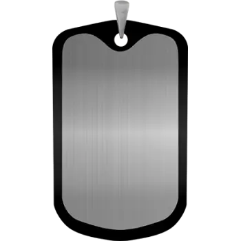 Армейский жетон с эмбоссированием