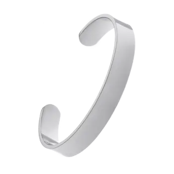 Стальной браслет изогнутый 8 мм