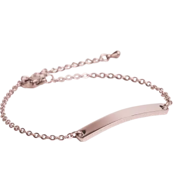 Стальной браслет тонкий