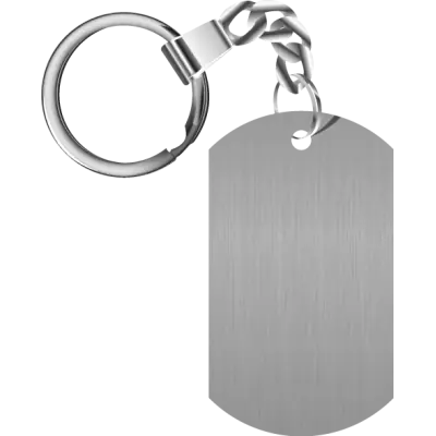 Брелок жетон матовый