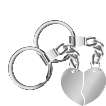 Брелок "Половинки сердца"