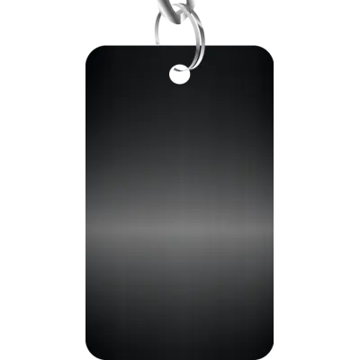 Брелок прямоугольный черный