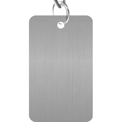 Брелок прямоугольный матовый