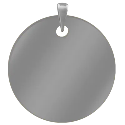 Брелок круглый матовый