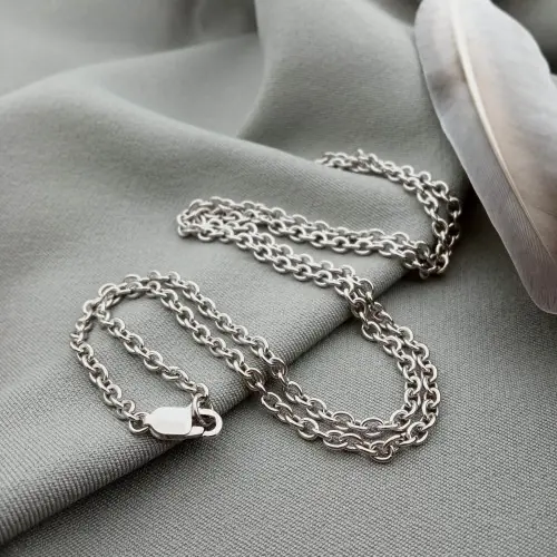Цепочка звеньевая серебряная S925