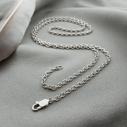 Цепочка звеньевая серебряная S925