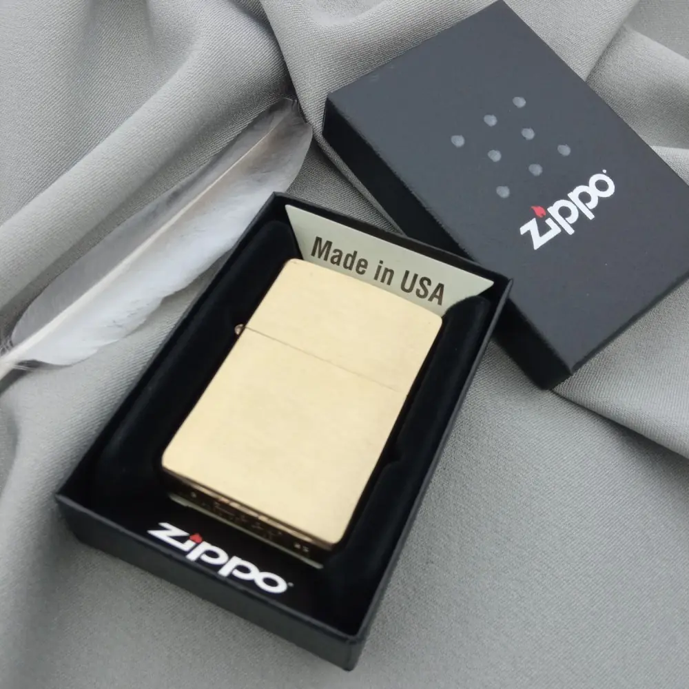 ZIPPO Brushed Brass 204B зажигалка