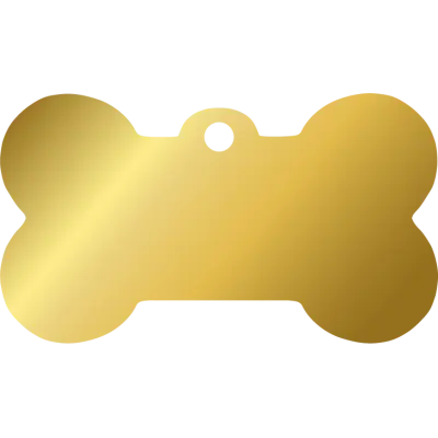 Косточка стальная позолоченная L