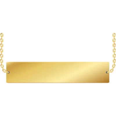 Именная подвеска позолоченная